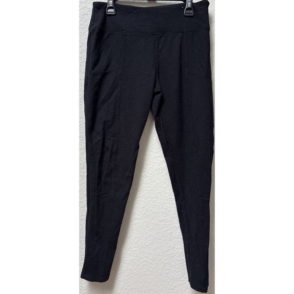 Mudd Leggings FLX Stretch 24/7 Womens M Black  Casual Pants Pockets Athleisure